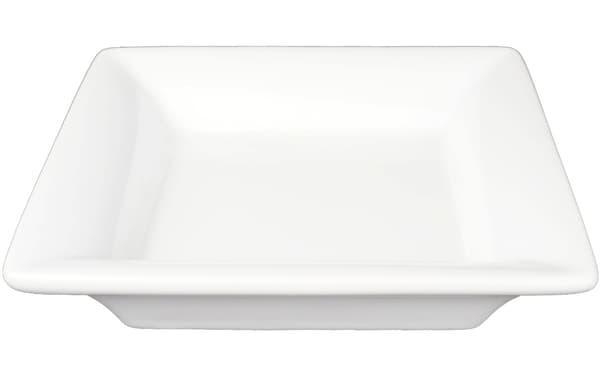 Firkantet Mini Porselensfat - 12-pakning Vit 2160