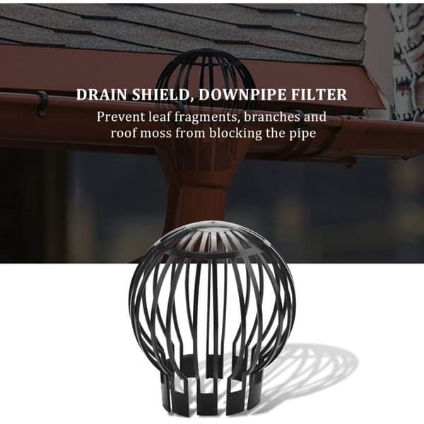 4 pcs Gutter Filter Sieve Prevents Debris Leaves Branches Roof Moss From Clogging Pipes