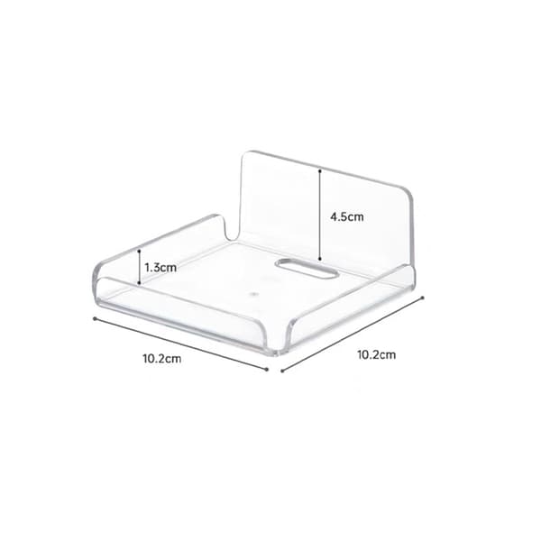 Small Acrylic Wall Mount, Self-Adhesive Wall Mount, Small Transparent Shelf Without Drilling, Shelf with Adhesive Pad for Camera