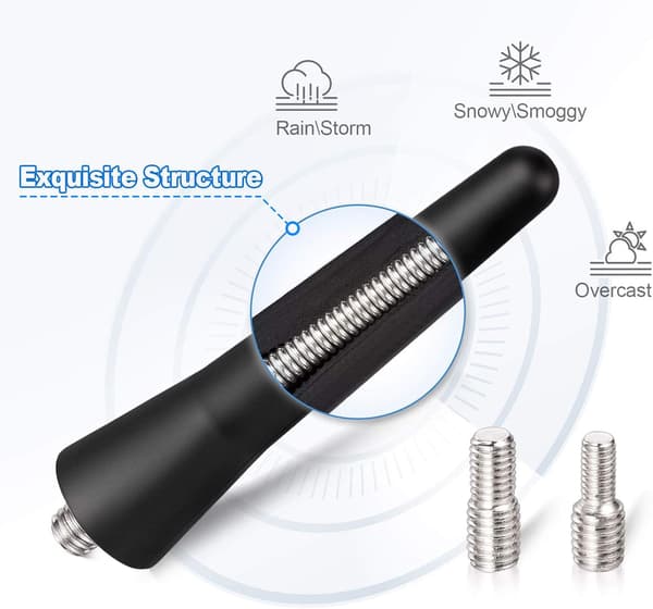 6,5 cm Mini Bilantenne med Kraftig FM/AM/DAB-mottak [JUN]