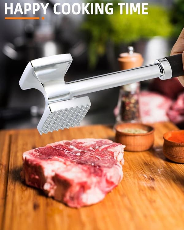 Meat Tenderizer - Professional Meat Tenderizer - Ergonomic Handle - Easy to Hold - Practical - Robust Design