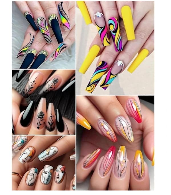 12 stk. Nail Art Pen Marker Sæt – 0,5 mm fin spids til præcist design