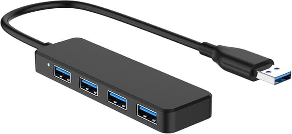 USB 3.0 Hub Multi USB 4 Port 3.0 5Gbps Bärbar Multi Data Hub A