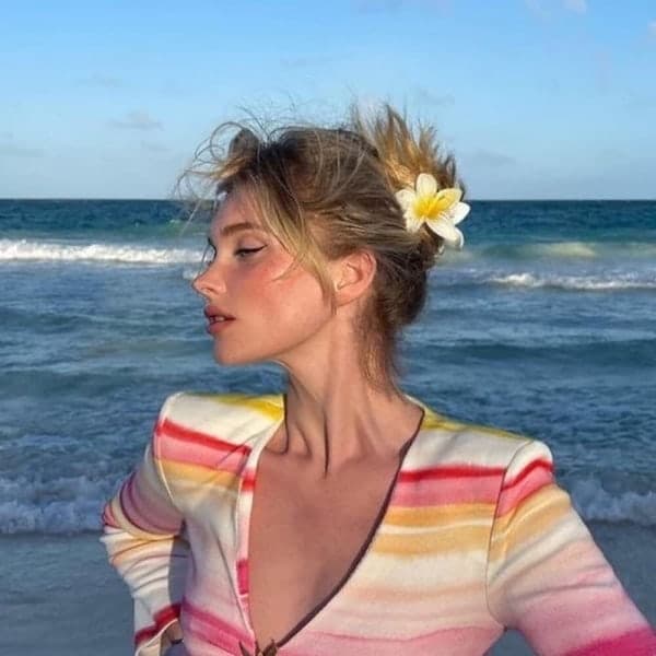 6-pak blomstrede skridsikre hårklemmer