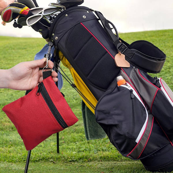 3st Golf Tee Väskor Ficka för Män Kvinnor (Svart,