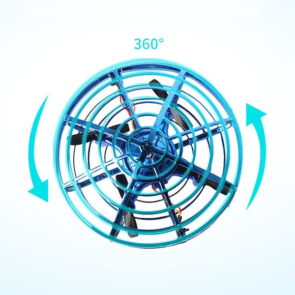 Geststyrt roterende flygende ball, boomerang-rotator
