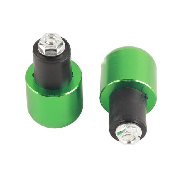 2 pcs Universal 18-22 mm Motorcycle Round Handlebar End Weight Balance Plug (Green)