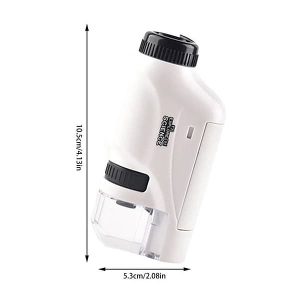 60X-120X Pocket Microscope, Handheld Microscope Set, Pocket Microscope with LED Light, Portable Mini Scientific Education