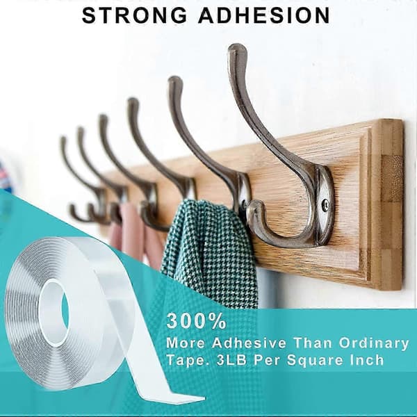 【LD】Clear Double-Sided Mounting Tape Heavy Duty Multifunctional Removable Adhesive Super Sticky Nano Tape