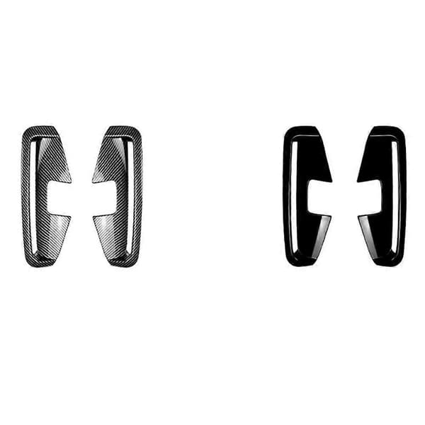 Bil Front Bumper Splitter Tåkelys Trim Karbonfiber Look