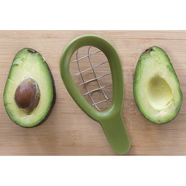Avocado Slicer in Stainless Steel, Fruit Slicer and Separator, Kitchen Hand Tool