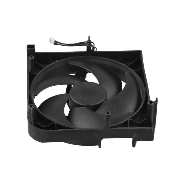 Intern køleventilator kompatibel med Xbox Series S, 5-bladet intercooler-ventilator med 4-bens stik, sort ABS