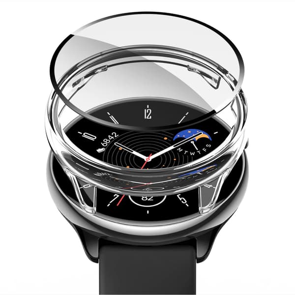 Suojakotelo Amazfit GTR Mini -älykellolle karkaistulla lasinäytönsuojalla (tummanvihreä)