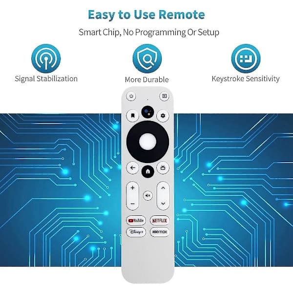 Fjärrkontroll med röststyrning / Km2 för Android TV-box med röststyrning (vit)