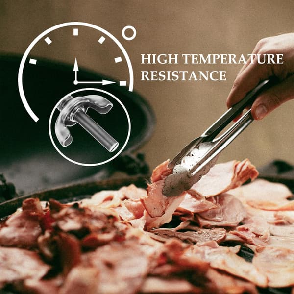 4-delt bimetaltermometer til ovn og grill, præcis temperaturmåler med display