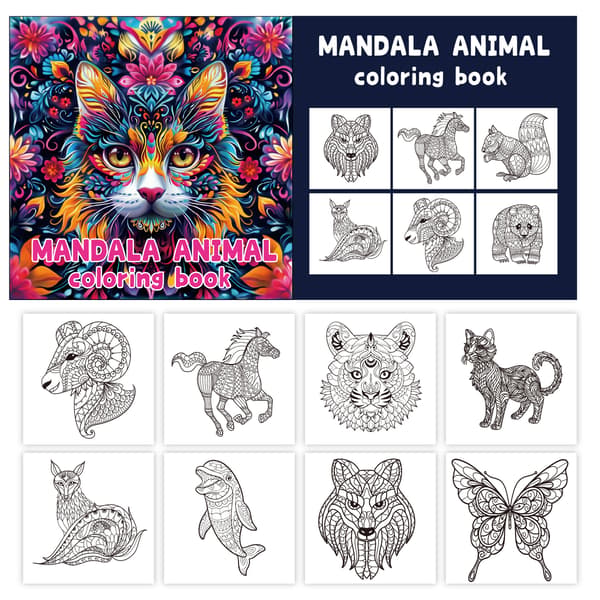 Mandala Dyrefargebok for voksne | 24 akvarellkunst-sider]Sommerfuglfe] Sommerfuglfe Butterfly Fairy