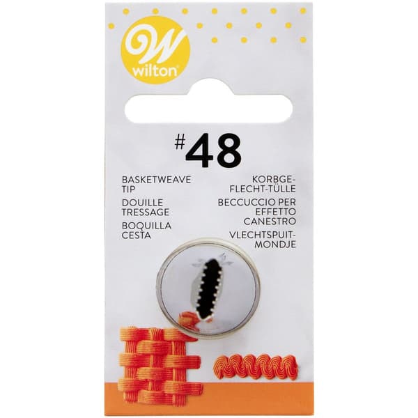 Wilton Dekorations Tyl #048 Kurveflet Kortpakket Vit white