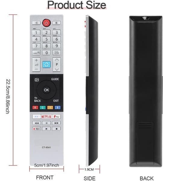 Replacement Remote Control for TOSHIBA TV CT-8541 RC42150P