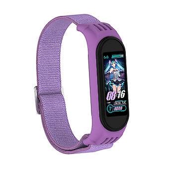 Twill 8-formet spenne armbånd for Xiaomi Mi Band 3 / 4 / 5 (Lilla)