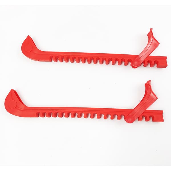 Red Skate Guards 1 Pair Adjustable Skate Guards for Ice Hockey or Figure Skating
