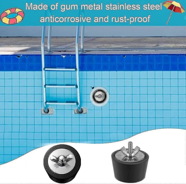 2 st Vinterpluggar för Poolinloppsmunstycken, 25mm/32mm/38mm/51mm/63mm Rostfria Vinterpluggar för Pool-25mm Typ