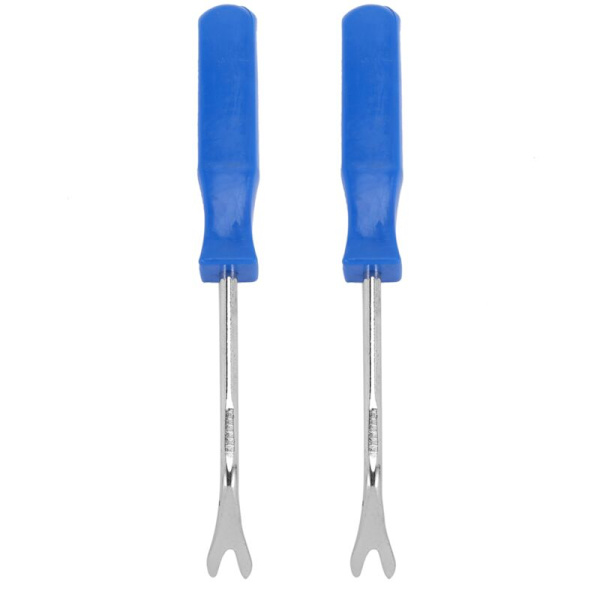 2X Bil Dør Interiør Trim Panel Kledningsfester Remover 4 Tommer Blå