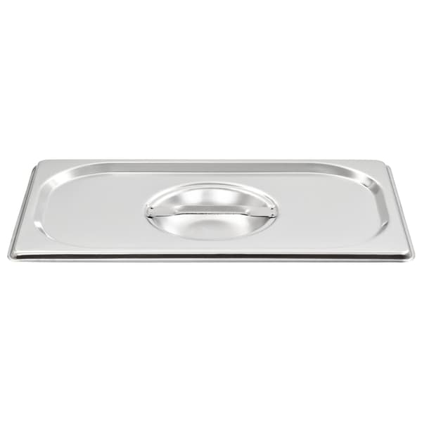 vidaXL Lokk til GN-kantine 1/4 4 stk rustfritt stål Silver silver