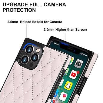 iPhone 14 -kotelo ketjulla, PU-nahkaa, Datura Diamond Lattice (Pinkki)