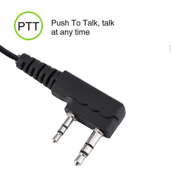 Universelt 2-pinners øretelefon-headset for K-hode walkie talkie-radio [MI]