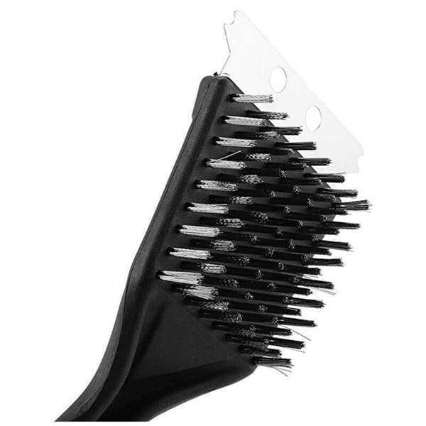 Stainless Steel Grill Brush, Wire Brush, Cleaning Tool with Scraper