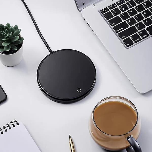 Bærbar USB Kopvarmer 3 Tilstande Kaffekrus Varmeplade EU-stik