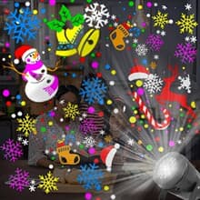 3D Roterende Utendørs Juleprojektor med Vanntette LED-lys[JUN]