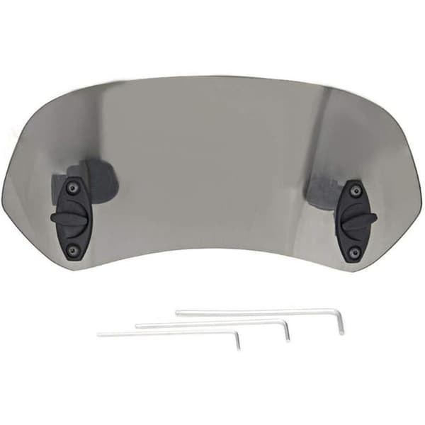 Motorcycle Windshield - Adjustable Clip-On Windshield Wind Deflector Windshield Accessories for Motorcycle Tawny