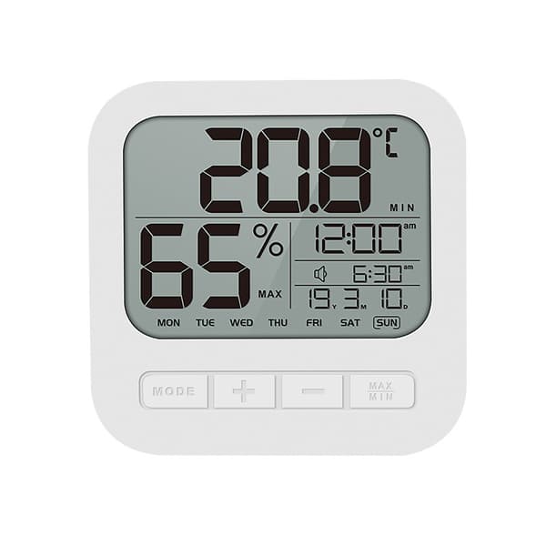 Digital Bingo Radio-Controlled Alarm Clock with Temperature Display