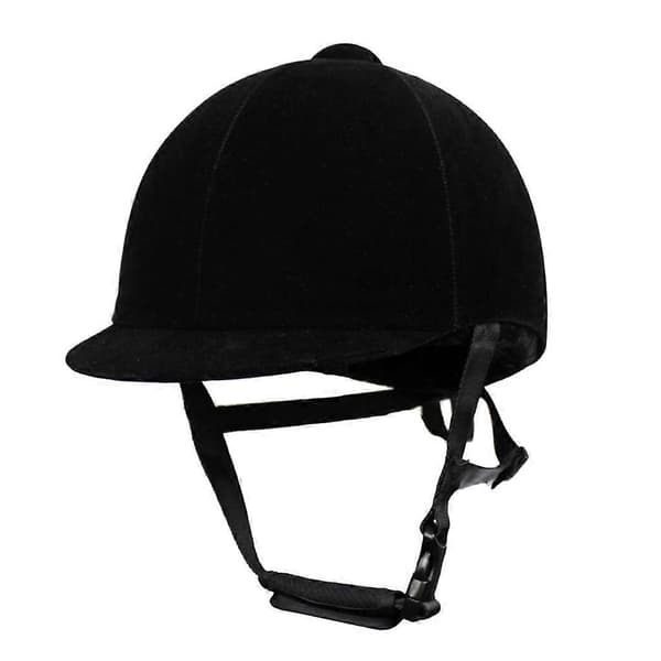 Justerbar ridhjälm i sammet för ridsport, S-2XL