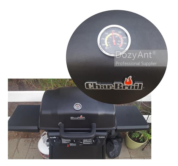 BBQ Kullgrill Røykkammer Termometer Grilltermometer Fahrenheit og Varmeindikator for Matlaging Port_OF
