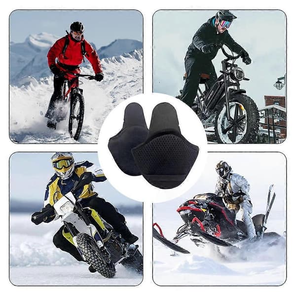 Motorcycle Helmet Earmuffs to Reduce Wind Noise and Keep Warm in Cold Weather