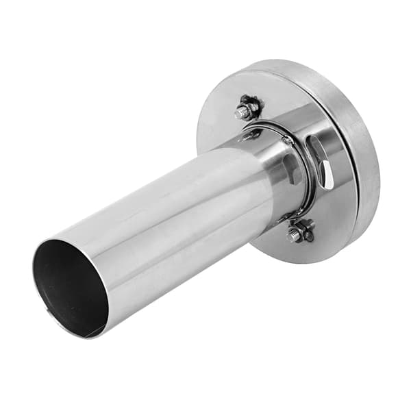 Adjustable Removable Round Head Exhaust Muffler Car Modification (4.5in)