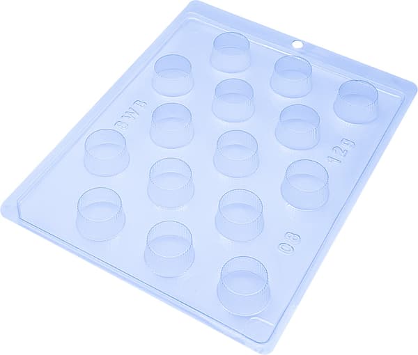 Pralineform Runde Chokoladeforme 15 stk. - BWB 08 Transparent transparent
