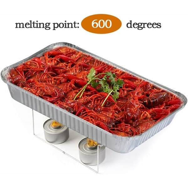 25 stk aluminiumsformer for matlaging, steking, baking, frysing, store matbeholdere 31x21x5cm
