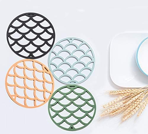 Silikonunderlägg Värmebeständiga Halkfria Köksunderlägg (4-pack)