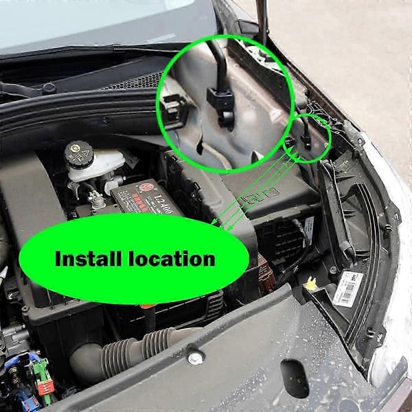 2x Konepellin tukitangon pidike Citroen Berlingo C3 C4 C-Elysee Peugeot 2008 -malleille