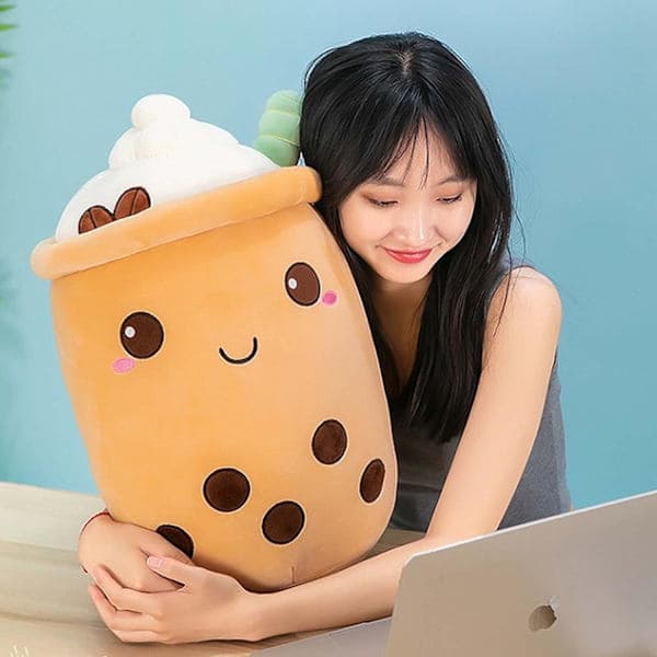 Milk Tea Soft Plush Doll, (Brown, 35cm)