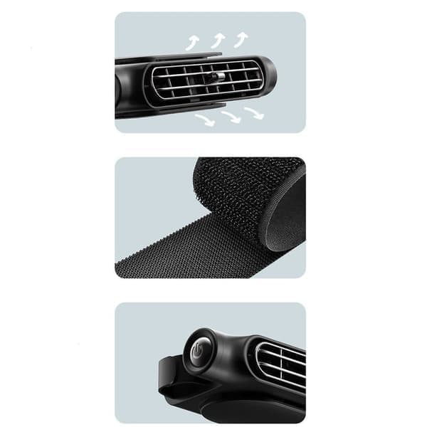 USB-bilventilator – justerbar køleventilator til for- og bagsæde, passer til alle bilmodeller inklusive jeep, lastbil