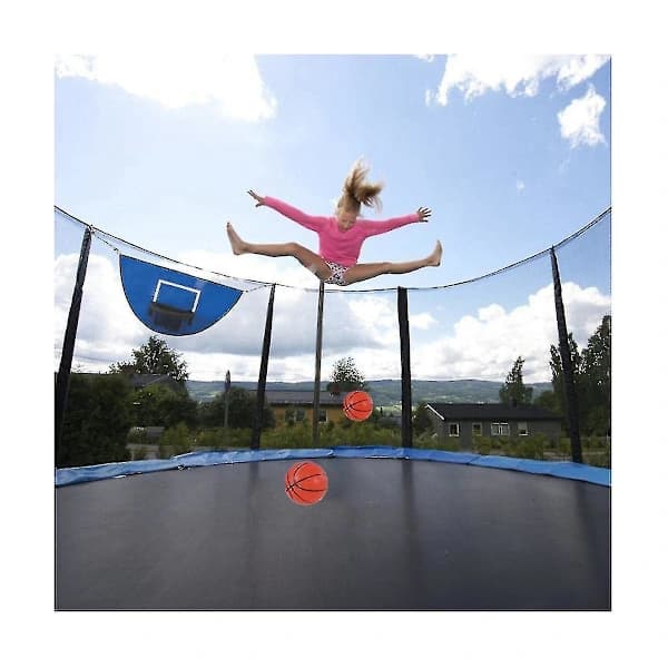 Trampolinbasket med minibasketboll Lätt att installera basketboll Trampolin för pauser