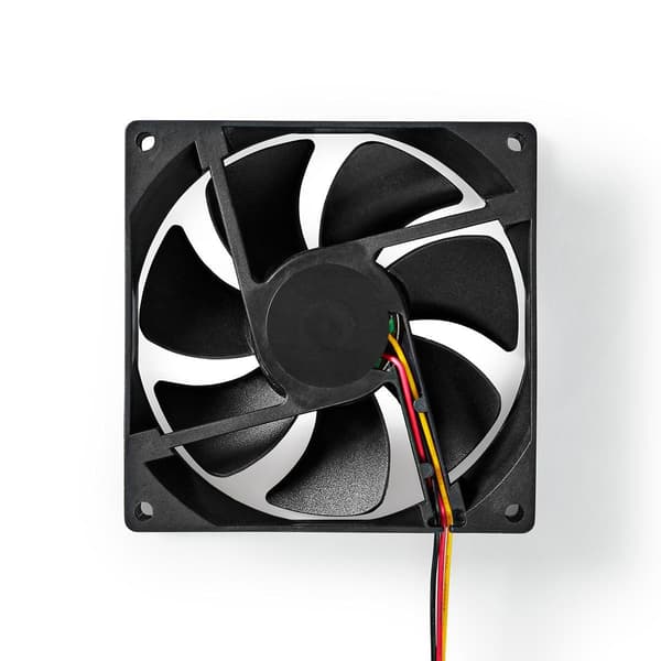 DC-vifte | DC | Viftestørrelse: 92 mm | 3-Pin | 26.7 dBA | Svart Svart