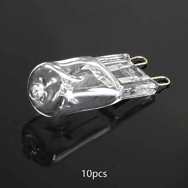 G9 Halogen Bulbs 10-pack 18W Warm White for Chandeliers, Pendant Lights, Table and Floor Lamps