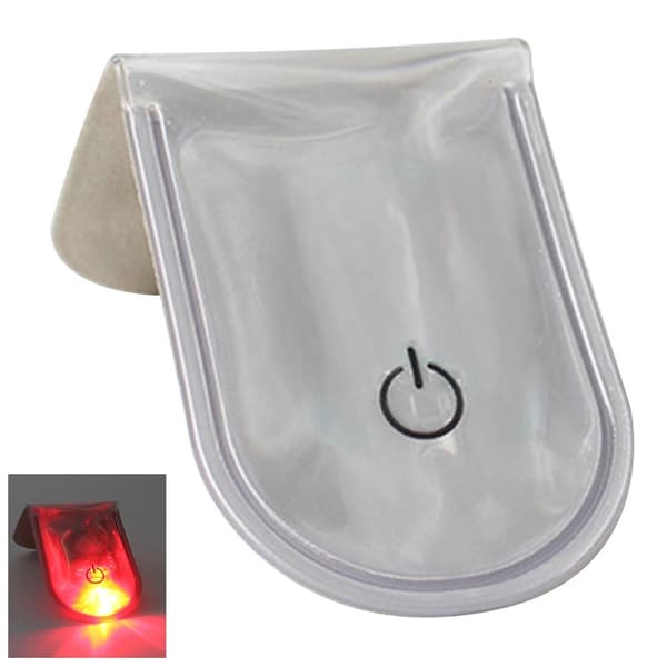 LED Lys Magnetisk Clips Sikkerhed Løb Nat Camping Aktiviteter - Grå grå gray