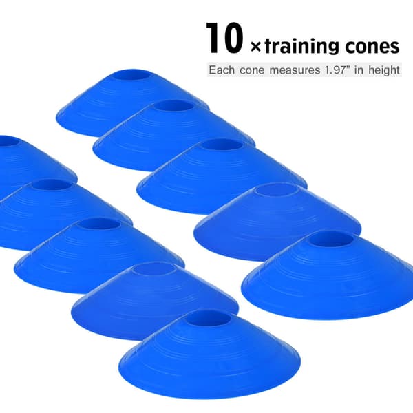 Speed Agility Training Kit, 19Ft Flat Ladder 10pcs Disc Cones for Athletic Training