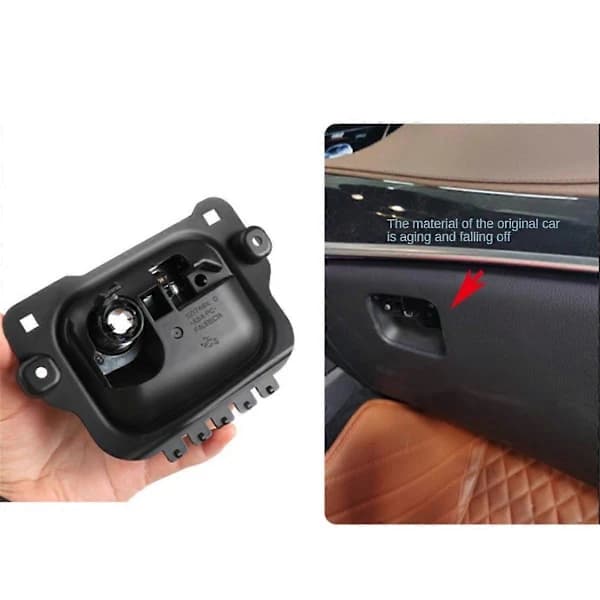 Glove Box Lid Handle Pull Glove Box Tool Boxes Pull Cover with Hole for W222 S-Class 2014-2020